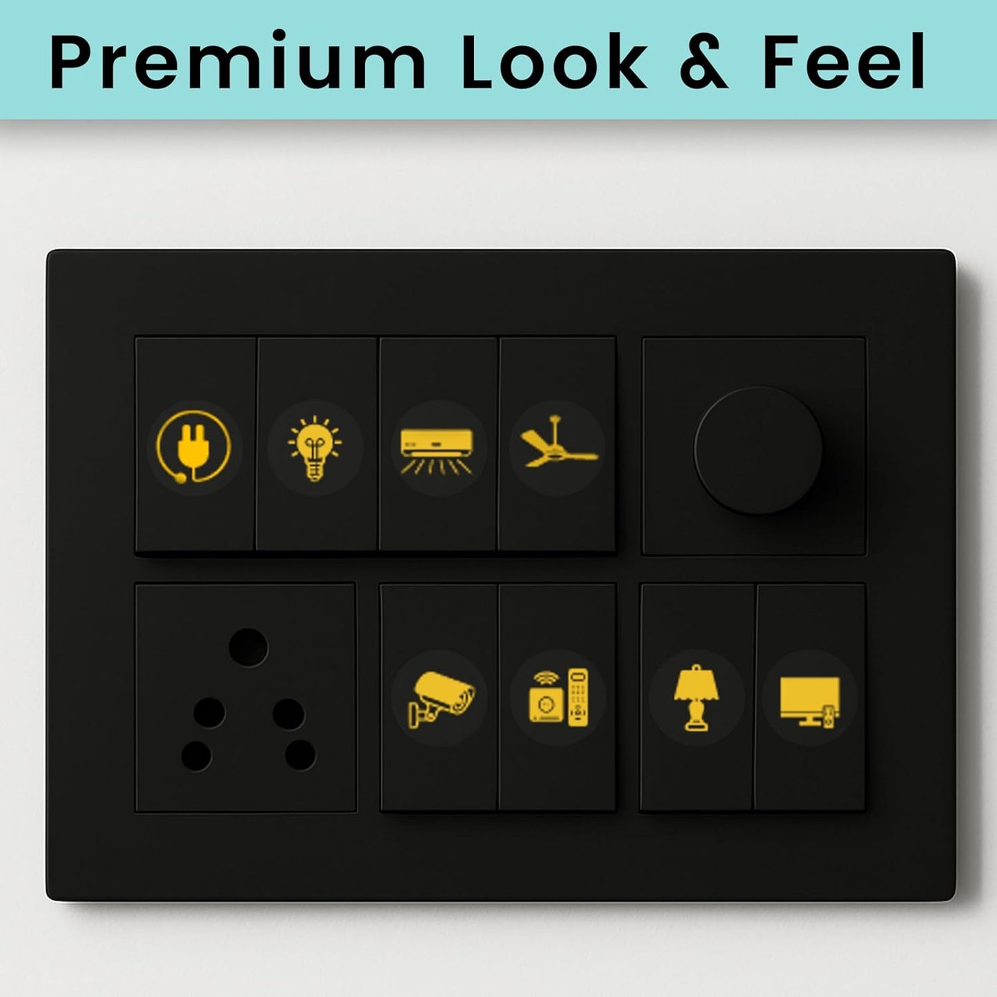LuxLabel™ – Gold Switch Stickers