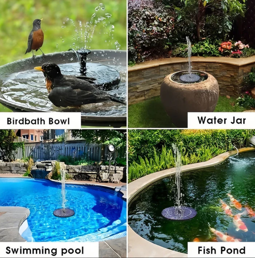 BirdCare™ Solar-Powered Fountain Kit