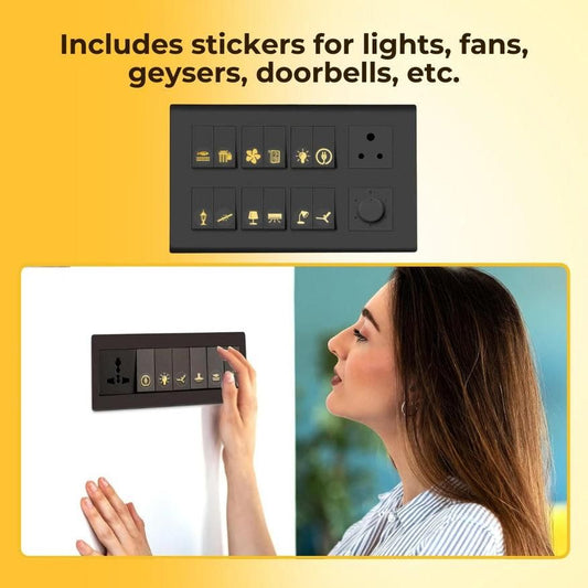 LuxLabel™ – Gold Switch Stickers