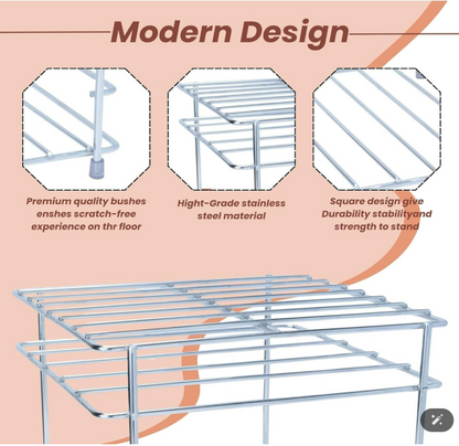 Steel Matka Stand With Tray